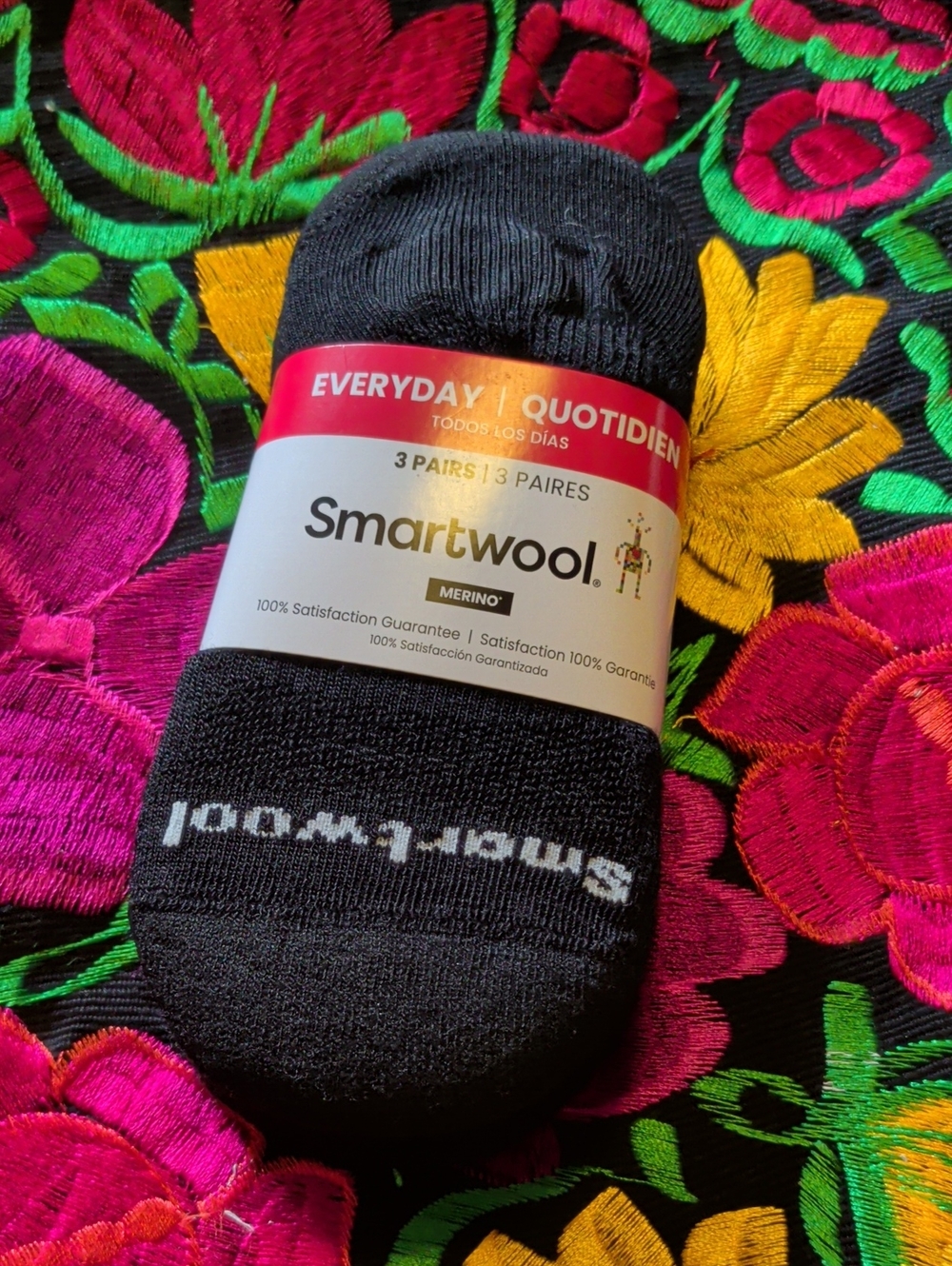 Smartwool Everyday No-Show Socks in Black - 3 Pack